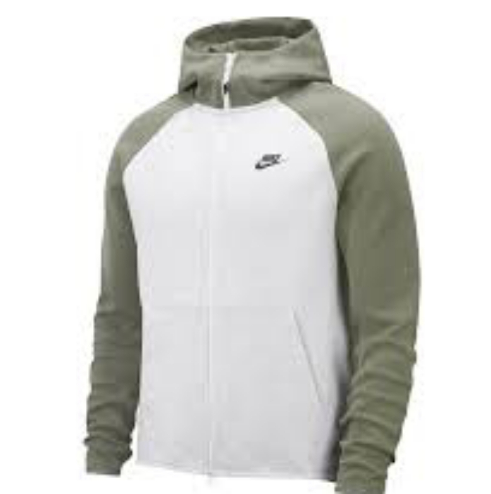 Nike Sportswear Tech Fleece Zip Hoodie-Green/White- (2nd season)